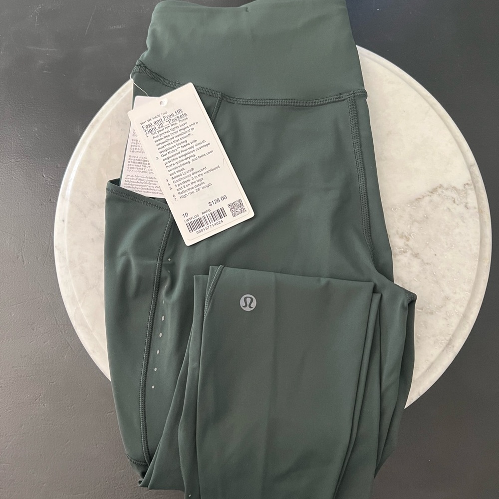 Lululemon Athletica Dark Green Leggings